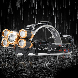 Linterna Frontal Súper Brillante Recargable por USB con Zoom de 2000 Lúmenes, Impermeable, con Sensor de Movimiento, LED, 3 Modos - Product Image 2