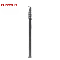 Fresa espiral de carburo de un solo filo, para grabado CNC en madera/acrílico/ACM