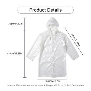 Portable Raincoats for Men Women Poncho Emergency <b>Fisherman</b> Rain <b>Coat</b> Eva Plastic Waterproof - Product Image 3