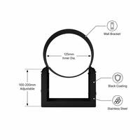 Support mural réglable pour cheminée en acier inoxydable de 5 pouces (125 mm)