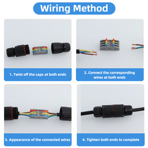 ขั้วต่อไฟฟ้ากันน้ำ IP68 32A 450V 2 3 5 PIN วงกลมอุตสาหกรรมการบินปลั๊กสายเคเบิลกลางแจ้ง - Product Image 5