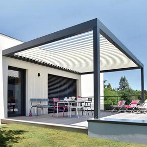 Pérgola Motorizada de Aluminio con Persianas Ajustables, Multifuncional, de Policarbonato, 3x3 4x4, Independiente, para Jardín, Tamaño Personalizado - Product Image 6