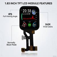Pantalla LCD TFT de 1.83 Pulgadas, 240x284, 4SPI, Controlador ST7789P3, 262K Colores, Pantalla Cuadrada