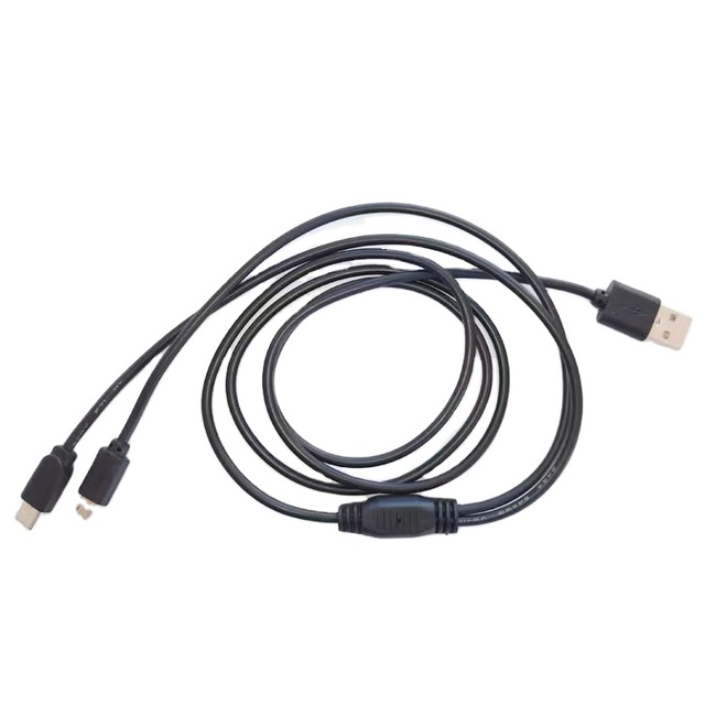 USB 2.0 a Male to Double Usb Type c Male Y Splitter Power Cable Custom Y Splitter Usb-c Cable Otg