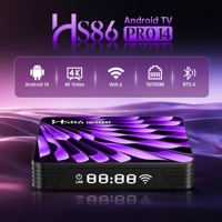 Servicio Profesional OEM ODM, HS86 PRO 14, Smart TV Box Android, Rockchip RK3518 Quad Core 4K OTT, Decodificador para Propietarios de Marcas