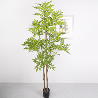 Arbres artificiels au toucher réel pour la maison, l'hôtel, le mariage Plante artificielle Arbre vert en pot pour la décoration intérieure et extérieure