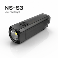 Mini lampe torche porte-clés EDC rechargeable USB-C, étanche IP44, aimant ABS avec LED blanc neutre 4100K