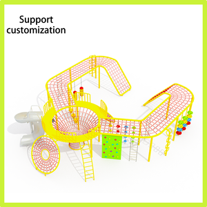 ¡Oferta de 2025! Marco de escalada seguro para niños y curso de cuerdas con asas de seguridad. Adventure Net para parques y patios escolares - Product Image 3