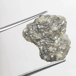 เพชรหายาก 14.60 กะรัต เพชรดิบธรรมชาติจากแอฟริกา: เพชรสีเทาที่ยังไม่ได้ขัดเงา - Product Image 1