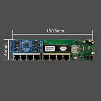 Router Gigabit POE de 8 Puertos, Cámara IP con Cable, Teléfono Inalámbrico, Velocidad de Transferencia de 1000 Mbps, Software OpenWRT, Interfaz UTP RJ45