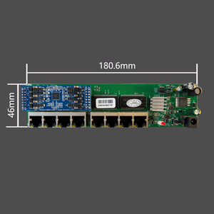 เราเตอร์ 8 พอร์ต กิกะบิต POE สำหรับกล้อง IP แบบมีสาย กล้องไร้สายติดเพดาน ความเร็วในการถ่ายโอนข้อมูล 1000Mbps ซอฟต์แวร์ OpenWRT อินเทอร์เฟซ UTP RJ45 - Product Image 4
