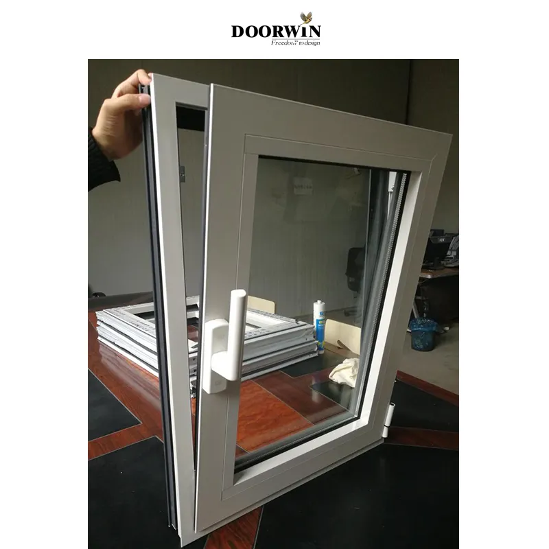 10 DAYS fast shipping hot sale rain proof Low-E tempered glass thermal break aluminium tilt turn window