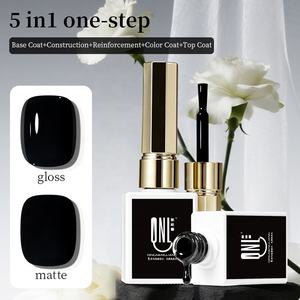 R S Nail Private Label Black One Step Gel Esmalte de uñas Efecto <span class=keywords><strong>mate</strong></span> brillante Soak Off Led Gel Polish Nail Art Manicure Salon - Product Image 5