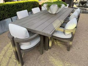 2023 Sang Trọng Cao End Patio Rắn Gỗ Tếch Đồ Nội Thất Ngoài Trời Vườn Bảng Và Ghế Bộ - Product Image 2
