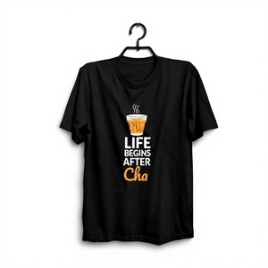 T-shirts en coton premium pour hommes, décontractés, à manches courtes, col rond, respirants, confortables, pour tous les jours, streetwear, mode - Product Image 5