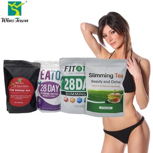 Teh Organik untuk Perut Rata untuk Dewasa 100% Aman Kemasan Kotak Pelangsing Detoksifikasi Kecantikan Penurun Berat Badan dengan Vitamin - Product Image 4