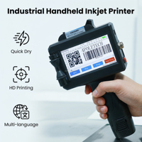 Imprimante à jet d'encre portable 4POLETECH pour l'impression de logo, de texte et de numéro de série sur les uniformes scolaires, les chemises publicitaires, les vêtements