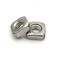 Écrou carré plat et fin M2 M2.5 M3 M4 M5 M6 en acier inoxydable 304 DIN562