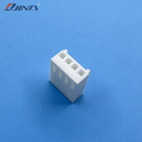 Conector de Cabezal PCB JINDA de 4 Pines con Paso de 2.54mm, Tipo Wafer, PA66 250V, Latón con Recubrimiento de Estaño, Conector Hembra de Cable a Placa