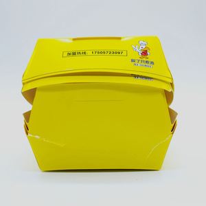 使い捨て段ボールバーガーボックス紙ミールボートトレイボックスボックスにボックスハンバーガー包装 - Product Image 3
