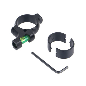 Focuhunter <span class=keywords><strong>Anti</strong></span> Cant Bubble <span class=keywords><strong>Level</strong></span> 30mm Teleskopik Dürbün Montaj Aparatı 4 Yuvalı Uçak Alüminyum Mat Siyah 1x Yüksek Büyütme Avlanma - Product Image 5