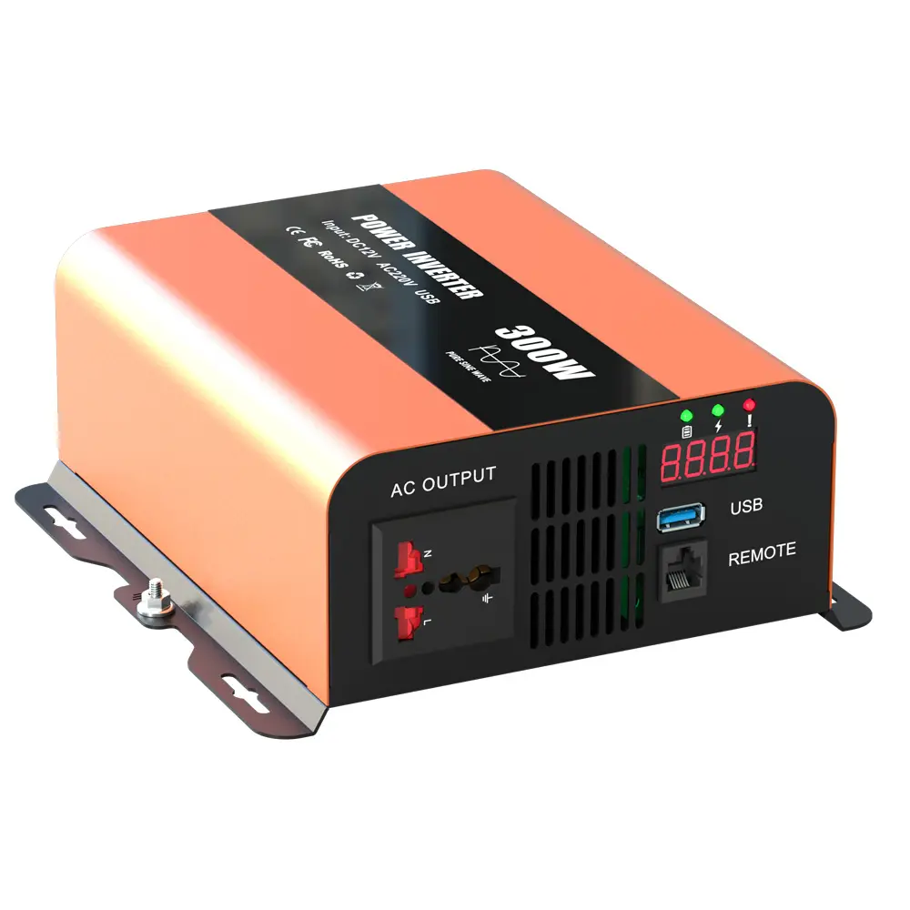 Inverter di potenza per auto 300W 600W 1200W 2000W onda sinusoidale pura 12V DC a 110V 220V convertitore AC presa USB