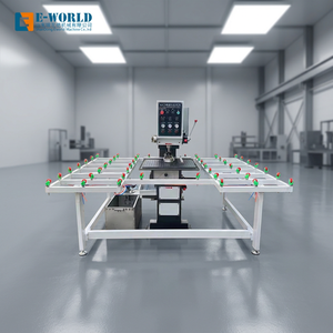 Machine de perçage de verre E-WORLD, tension personnalisée, châssis en acier, haute précision, contrôle PLC, épaisseur de 3 à 19 mm, routeur CNC haute performance - Product Image 4