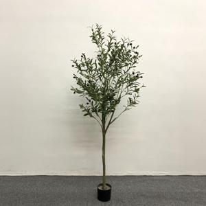 Árbol de Olivo Artificial Realista para Jardinería, Venta al por Mayor, Precio de Mayoreo, Simulación de Árbol de Olivo Verde Artificial para Interiores - Product Image 1