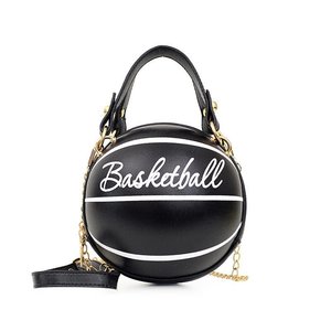 New Personalized Retro Chain Fashion Bag, Women's Football Shape Crossbody Handbags <b>Small</b> Round Bag - Product Image 3