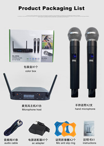 Jiangmen 2024 SENBORAN GLXD4 Microphone dynamique pas cher prix UHF système double canal sans fil Sortie De Micro Sens Fil Shur - Product Image 3