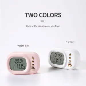 Hot-selling TV Shape Cute Design New Digital Alarm Desktop Electronic Clock With Temperature LCD Display