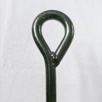 Ancrage au sol en acier renforcé noir, piquet de sol en spirale pour camping extérieur, vergers, serres, style pastoral