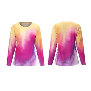 MultiColor Sun Protective Sports TShirt Unisex Stretchy Skin Friendly UPF50+ Quick Dry 100% Polyester Outdoor Logo Pattern - Product Image 2