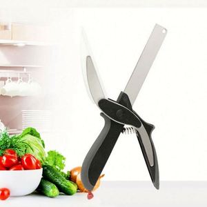 Cuchillo Inteligente Multifuncional 2 en 1 Rayshine, Tabla de Cortar Vegetales, Tijeras, Hoja de Acero Inoxidable Ultra Afilada - Product Image 1