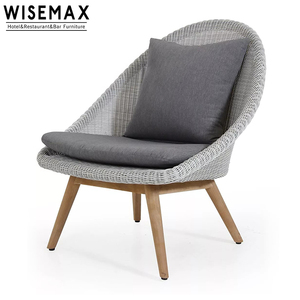 WISEMAX MEUBLES Mobilier de <span class=keywords><strong>salon</strong></span> pour le <span class=keywords><strong>jardin</strong></span>, le café et la salle à manger Mobilier unique en teck tissé Chaise de bistrot en corde moderne pour l'extérieur - Product Image 3