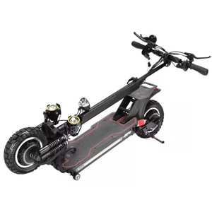 Trottinette électrique à double moteur, batterie lithium 48V, éclairage LED, design pliable pour adultes, idéale pour les trajets urbains - Product Image 2