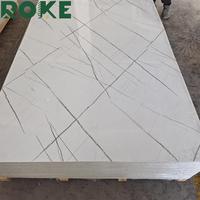 ROKE Fabrication professionnelle pour feuille de marbre UV Pvc/panneau mural en pvc