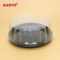 KARYO-Boîte à desserts en plastique transparent pour anniversaire, boîte à gâteaux à emporter, avec couvercle transparent, 251h