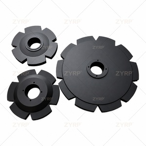 Rueda guía de nylon <span class=keywords><strong>MC</strong></span> de 6 pulgadas para transportador aéreo de riel en T de matadero avícola, pieza de repuesto - Product Image 4