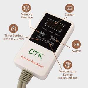 Coussin chauffant à infrarouge lointain tourmaline et tapis chauffant en jade pour les douleurs au dos et aux épaules - Product Image 6