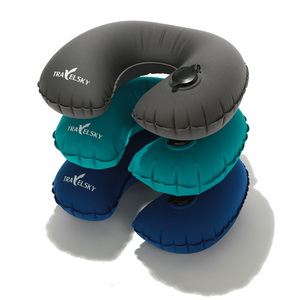Travelsky Hot Sale Lightweight TPU <strong>Neck</strong> Rest <strong>Pillow</strong> Waterproof Adult Car Inflatable U <strong>Pillow</strong>