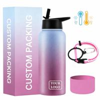 Bouteille d'eau isotherme en acier inoxydable avec logo personnalisé OEM ODM, étiquette privée, vente en gros en vrac