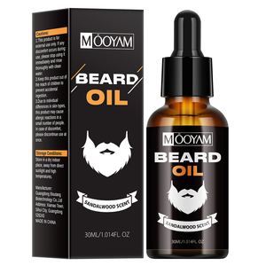 El aceite esencial de sándalo para barba hidrata y restaura las barbas secas y agrietadas, realza el brillo del cuidado masculino. - Product Image 1