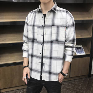 Vendite dirette in fabbrica primavera nuova versione coreana di <span class=keywords><strong>moda</strong></span> camicia da <span class=keywords><strong>uomo</strong></span> Casual camicia da <span class=keywords><strong>uomo</strong></span> - Product Image 4