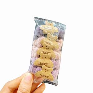 2025 New Cotton Hair Rope Seamless Bear Mask Hair <b>Ring</b> Head Strap High Elastic Durable No Injury Sweet Style Home Use for <b>Kids</b> - Product Image 5