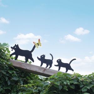 Gdfnmogo Decorazione da giardino in metallo per cani, animali da giardino, sculture per decorazioni da giardino, sagoma di cane da parete in metallo per spazi esterni Palo decorativo da giardino in