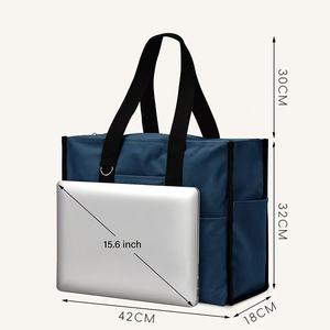 กระเป๋าสะพายไหล่พับได้ความจุมากมีหลายกระเป๋าดีไซน์เรียบง่ายสำหรับผู้หญิง - Product Image 3