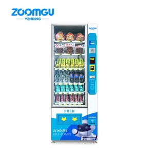 Zoomgu कॉम्पैक्ट पेय और नाश्ता संयोजन वेंडिंग मशीनों ठंड पेय और नाश्ता वेंडिंग मशीनों