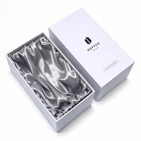 Boîte cadeau rigide de luxe avec logo personnalisé, boîte d'emballage haut de gamme doublée de satin pour parfums, bijoux, cosmétiques, petits cadeaux, vente en gros