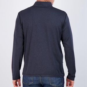 Vêtements de sport à séchage rapide personnalisés pour hommes Quarter Zip Long Sleeve Athletic Performance Quarter Zip Pullover - Product Image 5